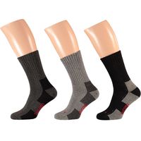 Apollo Apollo Thermo Sokken Grijs Unisex 3-Pack - thumbnail