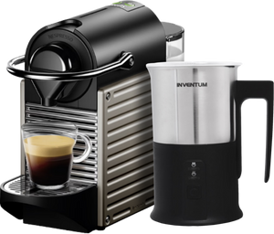 Krups Nespresso Pixie XN304T Titanium + Melkopschuimer