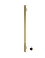 Hotbath &MORE set van 1 rails RASV135 SQUARE135 cm met separate schakelaar en inbouw element Geborsteld Messing PVD (RASV135-1BBP)