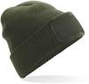 Beechfield CB440 Thinsulate™ Patch Beanie - Olive Green - One Size