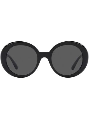 Versace Eyewear lunettes de soleil à monture ronde - Noir