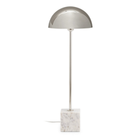 Alexandra Thai - Dessertlamp 25X12X73 Marmol Blanco/Metaal Nikkel