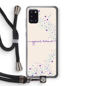 Sterren: Samsung Galaxy A31 Transparant Hoesje met koord