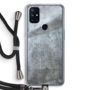 Grey Stone: OnePlus Nord N10 5G Transparant Hoesje met koord