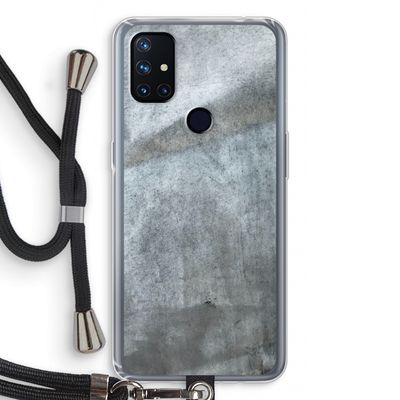 Grey Stone: OnePlus Nord N10 5G Transparant Hoesje met koord