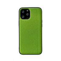 iPhone XR hoesje - Backcover - Stofpatroon - TPU - Groen - thumbnail