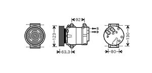 Airco Compressor -05 2.0 16v 4300K369