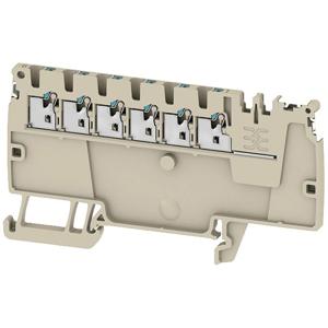 Weidmüller 2675360000 Verdeler-serieklem Push-In-klem, Steekaansluiting Donkerbeige 50 stuk(s)