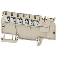 Weidmüller 2675360000 Verdeler-serieklem Push-In-klem, Steekaansluiting Donkerbeige 50 stuk(s)