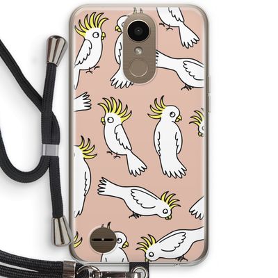 Papegaai: LG K10 (2017) Transparant Hoesje met koord