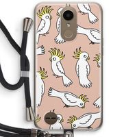 Papegaai: LG K10 (2017) Transparant Hoesje met koord