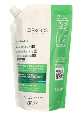 Vichy Dercos Anti-Dandruff Shampoo Refill 500 ml