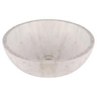 Differnz Marmor waskom marmer | wit | Ø 40 x 15 cm