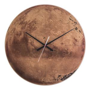 Karlsson Wandklok Mars Glas, ø60cm - Koper - Rond