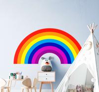 Muurstickers tekeningen Cirkelvormige regenboog - thumbnail