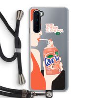 Peach please!: OnePlus Nord Transparant Hoesje met koord