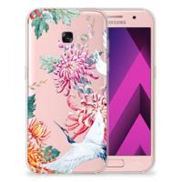 Samsung Galaxy A3 2017 | TPU Hoesje | Bird Flowers