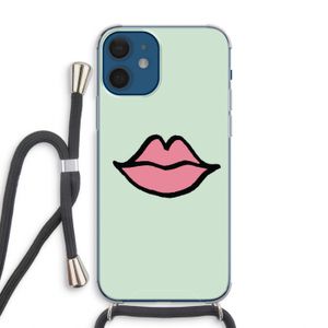 Kusje: iPhone 12 Transparant Hoesje met koord