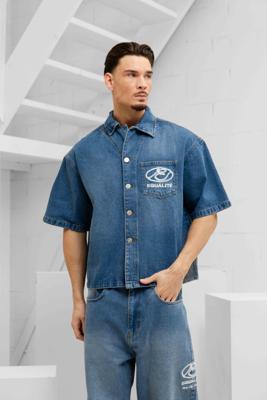 Equalité Arid Boxy Denim Blouse Heren Blauw - Maat XS - Kleur: Blauw | Soccerfanshop