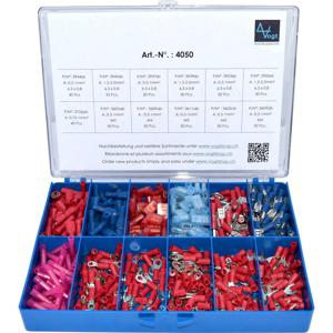 Vogt Verbindungstechnik 4050 Assortiment kabelschoenen 0.50 mm² - 2.50 mm² Rood, Blauw 525 stuk(s)