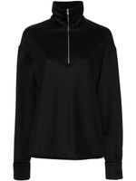 Jil Sander sweat à col zippé - Noir