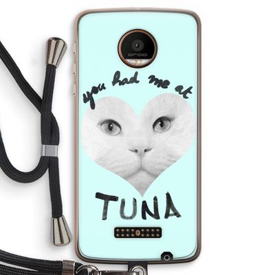 You had me at tuna: Motorola Moto Z Force Transparant Hoesje met koord