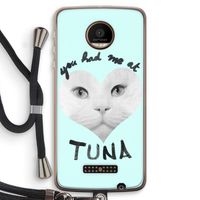 You had me at tuna: Motorola Moto Z Force Transparant Hoesje met koord