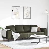 Bankstel Leger groen Faux suede leer