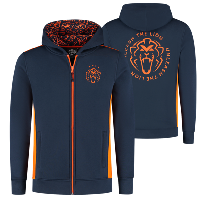 Zip-Hoodie - Navy - Unleash The Lion - XXXXL - Max Verstappen