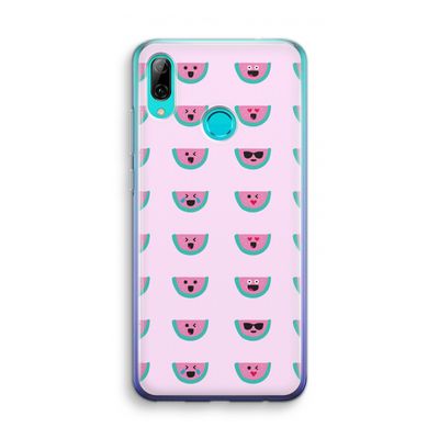 Smiley watermeloenprint: Huawei P Smart (2019) Transparant Hoesje