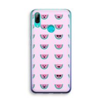 Smiley watermeloenprint: Huawei P Smart (2019) Transparant Hoesje