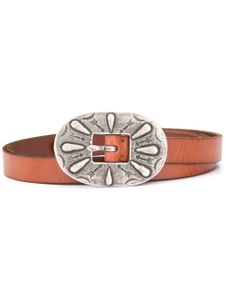Polo Ralph Lauren ceinture à boucle gravée - Marron