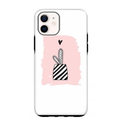 Zwart-wit cactus: iPhone 12 mini Tough Case