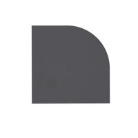 ZEZA Grade douchevloer - 90x90cm - antislip - antibacterieel - mineraalmarmer - kwartrond - mat zwart 400000000000009465