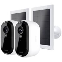 Arlo Essential 2 2K Outdoor Camera 2pack W/2 Solar Panel BNDL Rond IP-beveiligingscamera Binnen & buiten 1920 x 1080 Pixels Plafond/muur