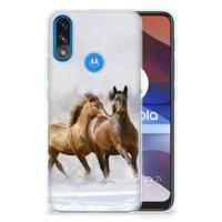 Motorola Moto E7/E7i Power | TPU Hoesje | Paarden