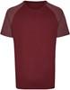 Miners Mate MY110 Men´s Tee - Burgundy/Heather Burgundy - M