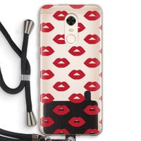 Lips: Xiaomi Redmi 5 Transparant Hoesje met koord