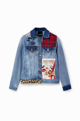 Denim truckerjack met Mickey Mouse - BLUE - L
