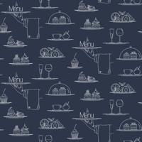 Galerie Just Kitchens Behang met menu eten en drinken - G45407