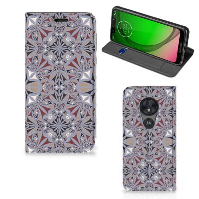 Motorola Moto G7 Play | Standcase | Flower Tiles