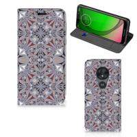 Motorola Moto G7 Play | Standcase | Flower Tiles