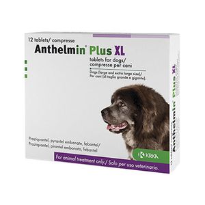 Anthelmin Plus XL (>17.5 kg) - 12 tabletten