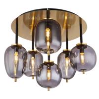 Globo Gouden plafondlampBlacky I 6-lichts - 15345-6DMM