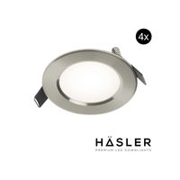 Inbouwspot Häsler Comarruga Incl. Fase Aansnijding Dimbaar 9.2 cm 4 Watt Helder Wit RVS Set 4x Inbouwspot Häsler Comarruga Incl. Fase Aansnijding Dimbaar 9.2 cm 4 Watt Helder Wit RVS Set 4x