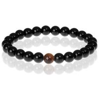 Memphis kralen armband Black Onyx Natural Stone