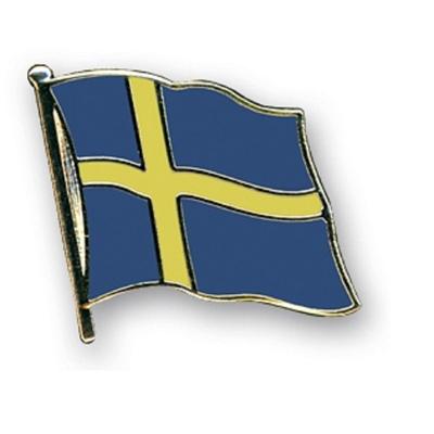 Pin speldje/broche - vlag Zweden - 20 mm - metaal - Landen supporters feestartikelen