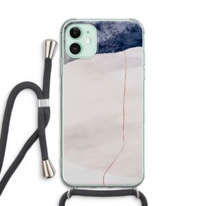 Stone White: iPhone 11 Transparant Hoesje met koord