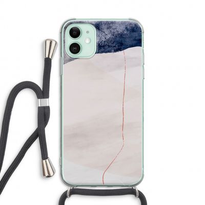 Stone White: iPhone 11 Transparant Hoesje met koord