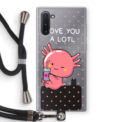 Love You A Lotl: Samsung Galaxy Note 10 Transparant Hoesje met koord